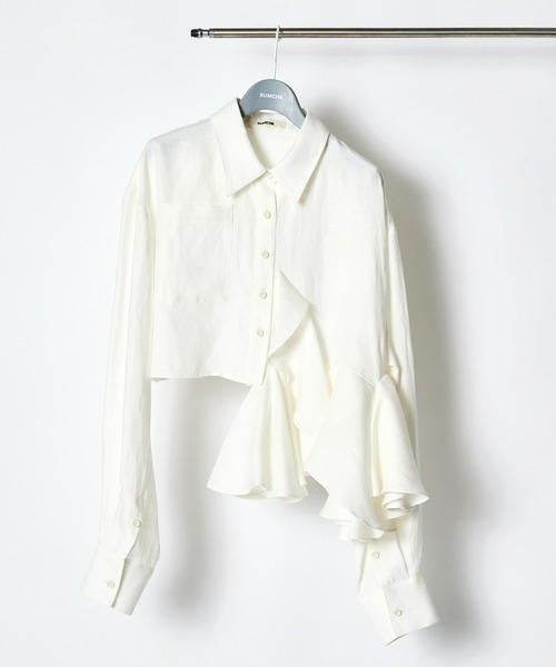 RUMCHE フリル付きシャツ RUMCHE フリル付きシャツ