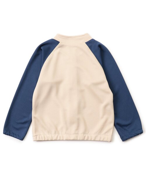 Ampersand（アンパサンド）の「【UVカット/ジュニア対応】プールサイドブルゾン（ラッシュガード・キッズ・ネイビー/パープル/ブラウン/アイボリー・80/90/100/110/120/130/140）」の9枚目の写真