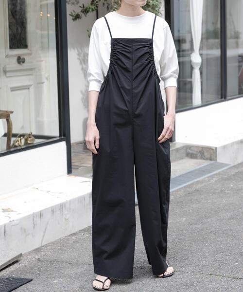 セール】FORK&SPOON サイドギャザーサロペット（サロペット