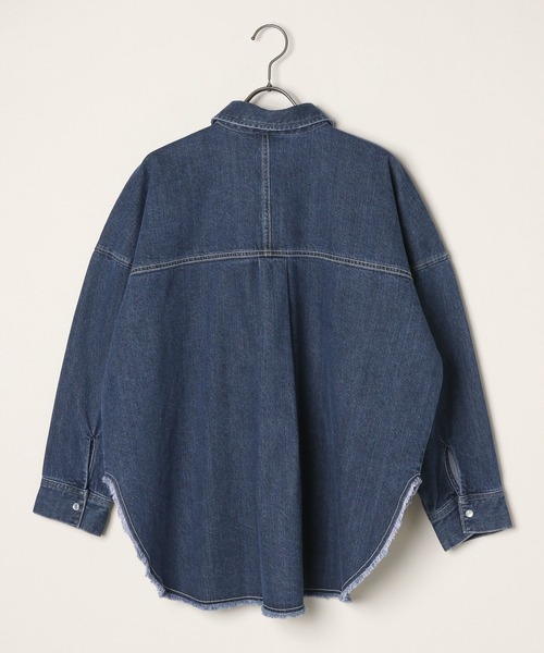 ジョージズ　ストライプBIGシャツ　ブルー　Mサイズ BIGシャツ（シャツ/ブラウス）｜GEORGE'S（ジョージズ）の