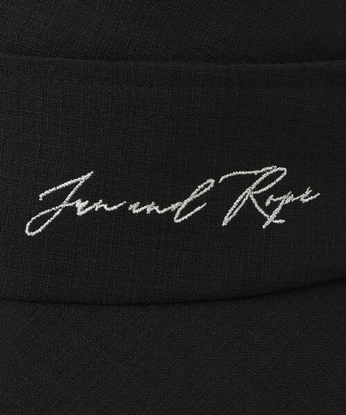 JUN&ROPE UV ハット ブラック ジュンアンドロペ JUN & ROPE' 【UV】セミワイドハット
