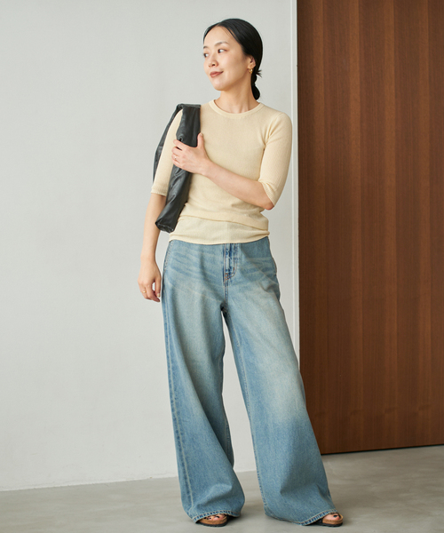 plage TAILOR COLLAR RIB プルオーバー　ベージュ Plage TAILOR COLLAR RIB プルオーバー ベージュ