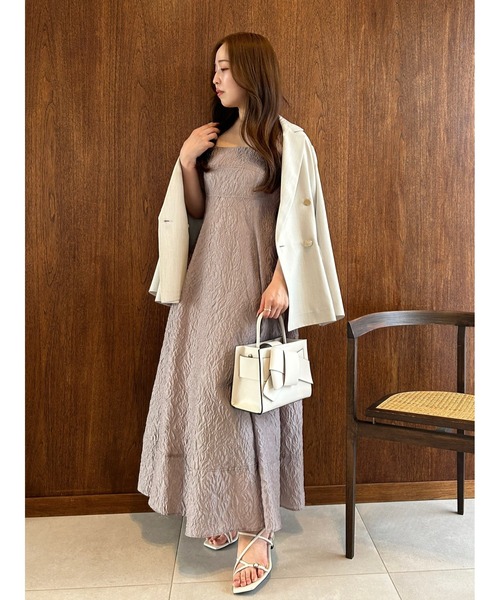 フレイアイディーワイドストラップフレアワンピース