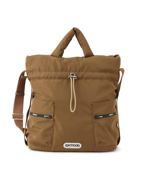 OUTDOOR PRODUCTS(アウトドアプロダクツ)の「【OUTDOOR PRODUCTS meet j.n.r.d】別注/2WAYドローストリングバッグ(ショルダーバッグ・メンズ・カーキ/ブラック/ブラウン・FREE)」の16枚目の写真