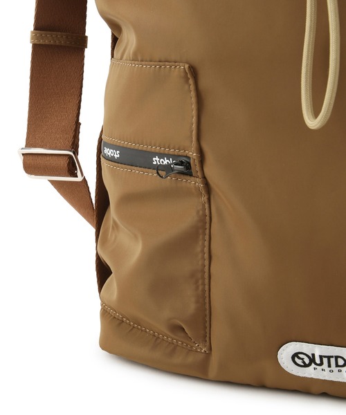 OUTDOOR PRODUCTS(アウトドアプロダクツ)の「【OUTDOOR PRODUCTS meet j.n.r.d】別注/2WAYドローストリングバッグ(ショルダーバッグ・メンズ・カーキ/ブラック/ブラウン・FREE)」の22枚目の写真