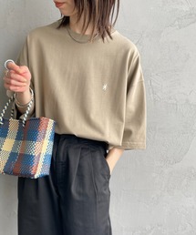 GYMPHLEX | [GYMPHLEX/ジムフレックス] ワンポイントロゴ刺繍 クルーネックTシャツ(Tシャツ/カットソー)