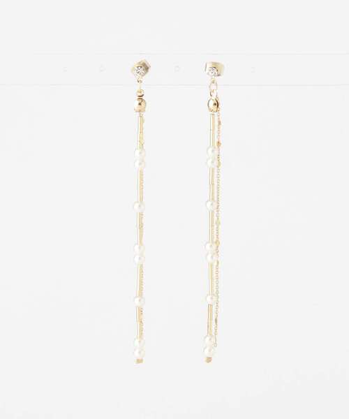 URBAN RESEARCH Sonny Label（アーバンリサーチサニーレーベル）の「スウィングパールピアス（ピアス（両耳用）・レディース・ゴールド/シルバー・ONE）」の7枚目の写真