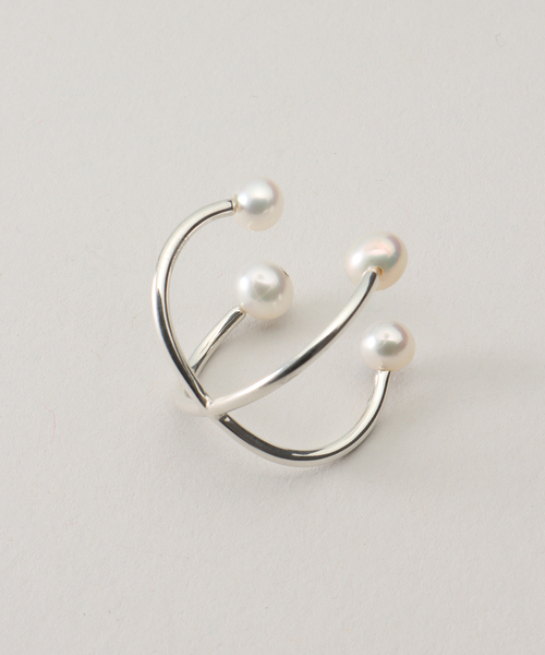 セール】【SASKIA DIEZ/サスキア ディツ】4 PEARL RING（リング