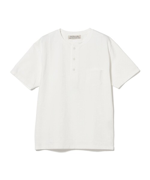 REMI RELIEF(レミレリーフ)の「【別注】REMI RELIEF / Henley Neck Pocket T-shirt(Tシャツ/カットソー・メンズ・ホワイト/ネイビー・SMALL/MEDIUM/LARGE/X-LARGE)」の9枚目の写真