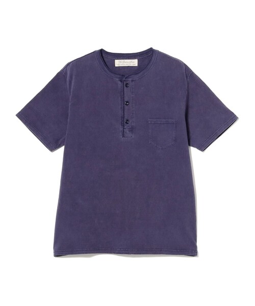REMI RELIEF(レミレリーフ)の「【別注】REMI RELIEF / Henley Neck Pocket T-shirt(Tシャツ/カットソー・メンズ・ホワイト/ネイビー・SMALL/MEDIUM/LARGE/X-LARGE)」の15枚目の写真