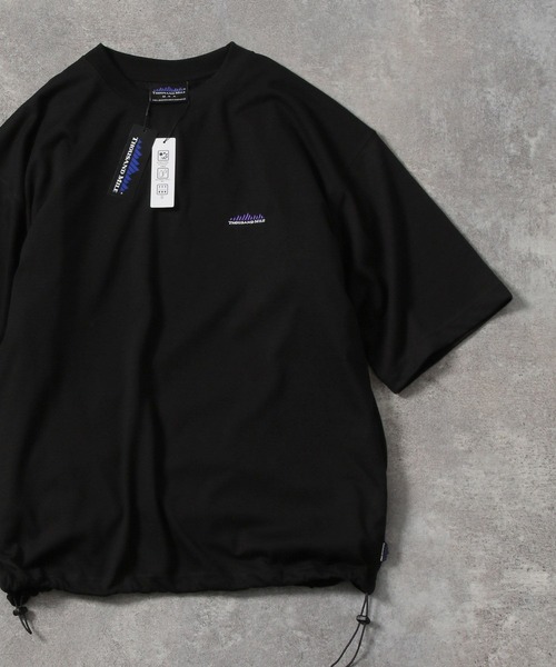 THOUSAND MILE（サウザンドマイル）の「【THOUSAND MILE(サウザンドマイル)】別注ドローコード半袖Tシャツ（Tシャツ/カットソー・メンズ・ホワイト/グリーン/ブラック・MEDIUM/LARGE）」の2枚目の写真