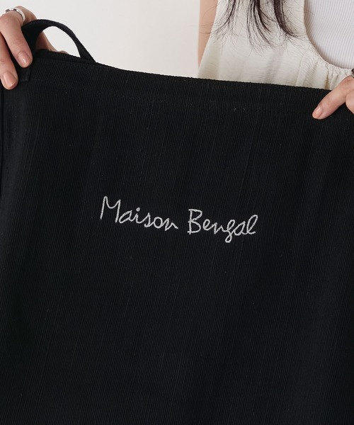 MAISON BENGAL(マイソンベンガル)の「【forksy.】【Maison Bengal】メゾンベンガル ジュート ロゴ刺繍 ビッグトートバッグ(トートバッグ・レディース・ナチュラル/ブラック/グリーン・FREE)」の13枚目の写真