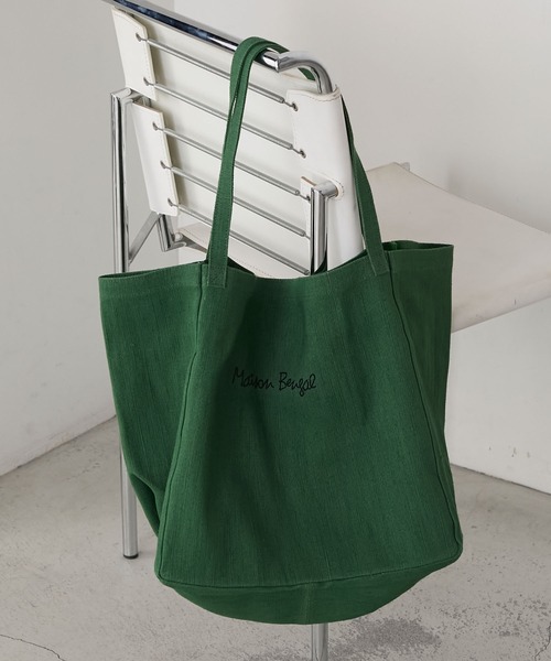 【新品】Maison Bengal ジュートロゴビッグ トートバッグ セール】【forksy.】【Maison Bengal】メゾンベンガル ジュート