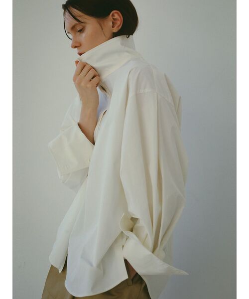 美品୨୧エレンディーク ジャカード2WAYシャツブルゾン ジップアップノーカラー 美品୨୧エレンディーク ジャカード2WAYシャツブルゾン ジップ