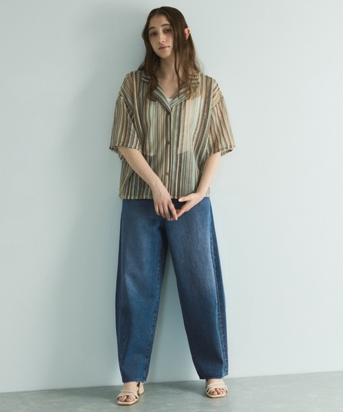 VICKY(ビッキー)の「5ポケットライトオンスデニムカービングパンツ≪手洗い可能≫(デニムパンツ・レディース・ブルー/ライトブルー・M/L)」の14枚目の写真