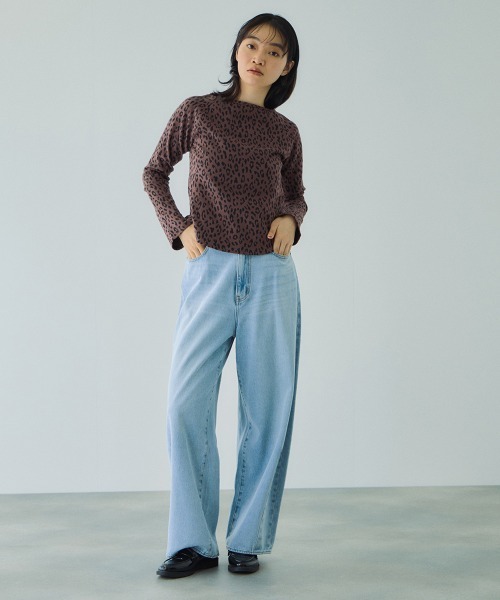 VICKY(ビッキー)の「5ポケットライトオンスデニムカービングパンツ≪手洗い可能≫(デニムパンツ・レディース・ブルー/ライトブルー・M/L)」の10枚目の写真