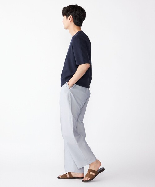 SHIPS（シップス）の「SHIPS: COOLMAX(R) シアサッカー ピンタック ワイド パンツ（その他パンツ・メンズ・ブルー/ブラウン/ネイビー・SMALL/MEDIUM/LARGE/X-LARGE）」の7枚目の写真