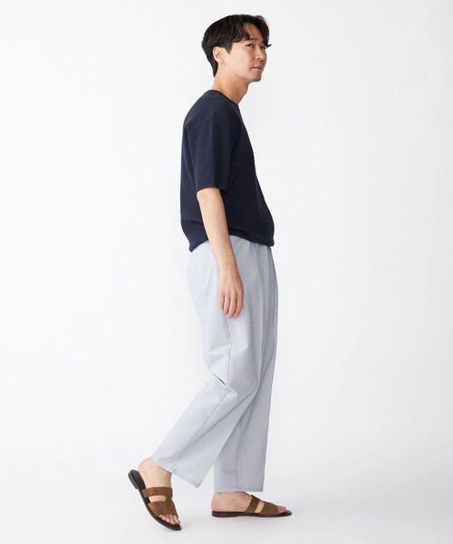 SHIPS（シップス）の「SHIPS: COOLMAX(R) シアサッカー ピンタック ワイド パンツ（その他パンツ・メンズ・ブルー/ブラウン/ネイビー・SMALL/MEDIUM/LARGE/X-LARGE）」の9枚目の写真