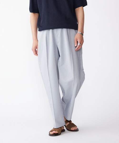 SHIPS（シップス）の「SHIPS: COOLMAX(R) シアサッカー ピンタック ワイド パンツ（その他パンツ・メンズ・ブルー/ブラウン/ネイビー・SMALL/MEDIUM/LARGE/X-LARGE）」の10枚目の写真