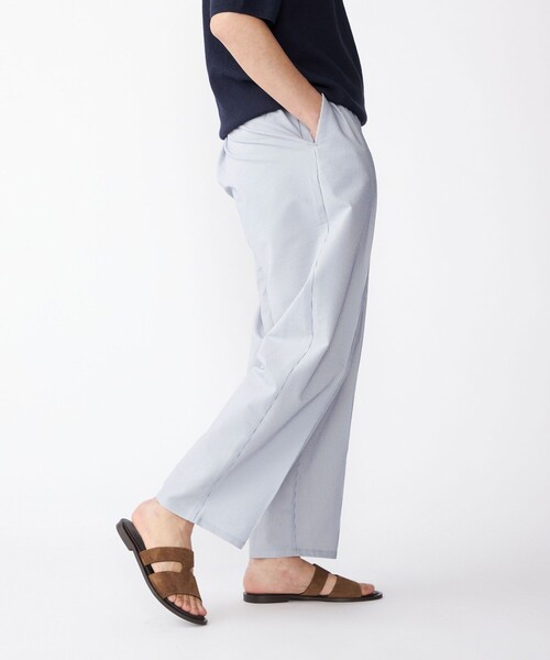 SHIPS（シップス）の「SHIPS: COOLMAX(R) シアサッカー ピンタック ワイド パンツ（その他パンツ・メンズ・ブルー/ブラウン/ネイビー・SMALL/MEDIUM/LARGE/X-LARGE）」の13枚目の写真