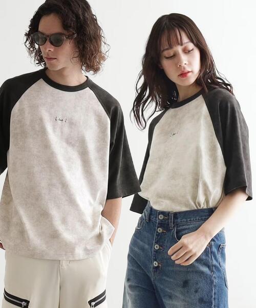 tk.TAKEO KIKUCHI(ティーケータケオキクチ)の「ヴィンテージライクラグランTシャツ(Tシャツ/カットソー・メンズ・チャコール/ホワイト系4/ピンク系その他・02/03)」の5枚目の写真