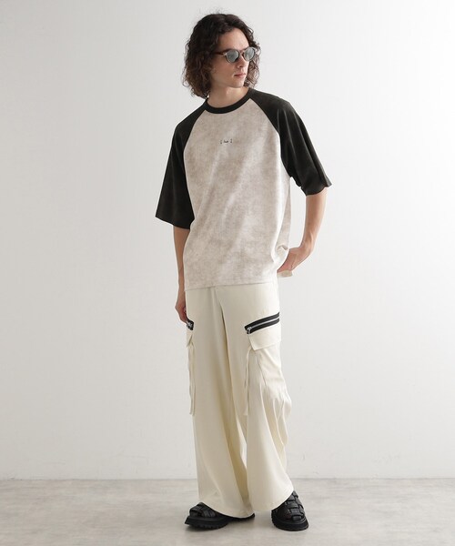 tk.TAKEO KIKUCHI(ティーケータケオキクチ)の「ヴィンテージライクラグランTシャツ(Tシャツ/カットソー・メンズ・チャコール/ホワイト系4/ピンク系その他・02/03)」の10枚目の写真