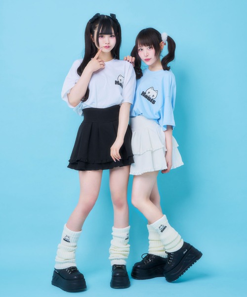 Hauls(ハウルズ)の「ヤニ吉 さまーT ぱーと3(Tシャツ/カットソー・レディース・ブラック/サックスブルー/ホワイト・F)」の11枚目の写真