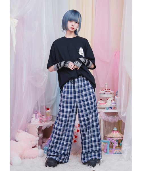 Hauls(ハウルズ)の「ヤニ吉 さまーT ぱーと3(Tシャツ/カットソー・レディース・ブラック/サックスブルー/ホワイト・F)」の4枚目の写真