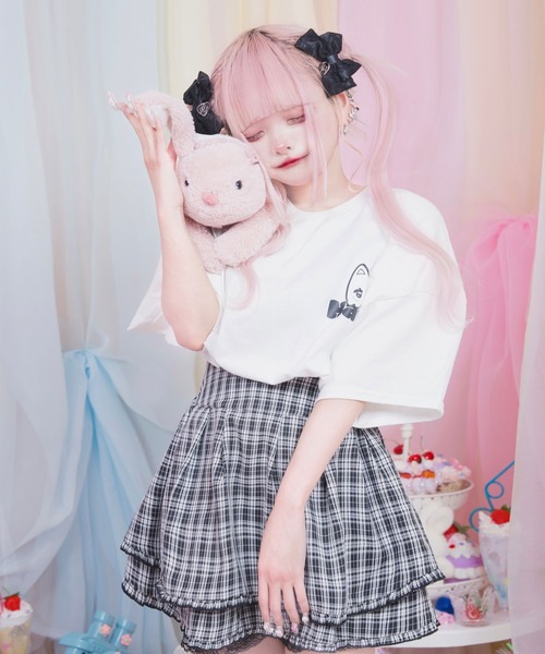 Hauls(ハウルズ)の「ヤニ吉 さまーT ぱーと3(Tシャツ/カットソー・レディース・ブラック/サックスブルー/ホワイト・F)」の8枚目の写真