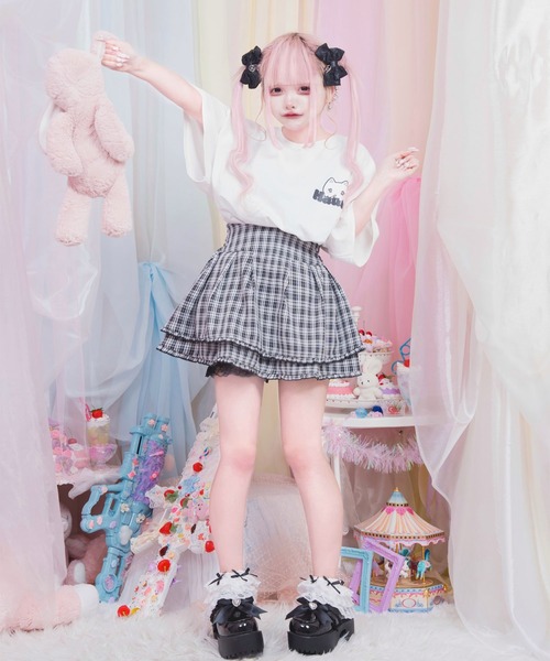 Hauls(ハウルズ)の「ヤニ吉 さまーT ぱーと3(Tシャツ/カットソー・レディース・ブラック/サックスブルー/ホワイト・F)」の10枚目の写真