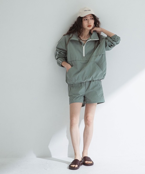 【新品・未使用】LINKABLE サイドリボンラッシュガード ブラックチェック ラッシュガードアノラックセット（ラッシュガード）｜bohmal（ボマール