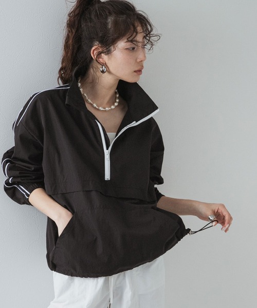 【新品・未使用】LINKABLE サイドリボンラッシュガード ブラックチェック ラッシュガードアノラックセット（ラッシュガード）｜bohmal（ボマール