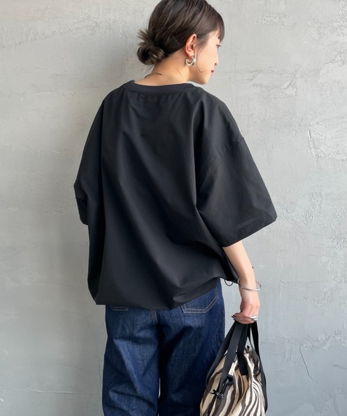 NANGA（ナンガ）の「[NANGA/ナンガ] DotAir ショートスリーブ ポケットTシャツ（Tシャツ/カットソー・レディース・ブルー/ブラック/ライトベージュ・M/L/XL）」の8枚目の写真