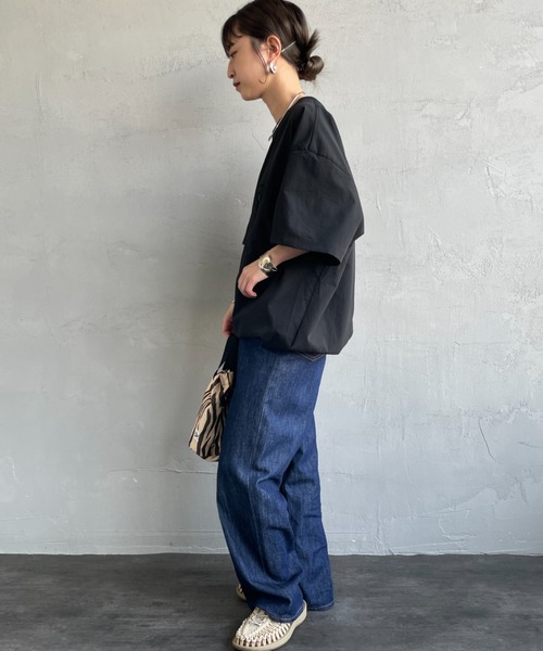 NANGA（ナンガ）の「[NANGA/ナンガ] DotAir ショートスリーブ ポケットTシャツ（Tシャツ/カットソー・レディース・ブルー/ブラック/ライトベージュ・M/L/XL）」の10枚目の写真