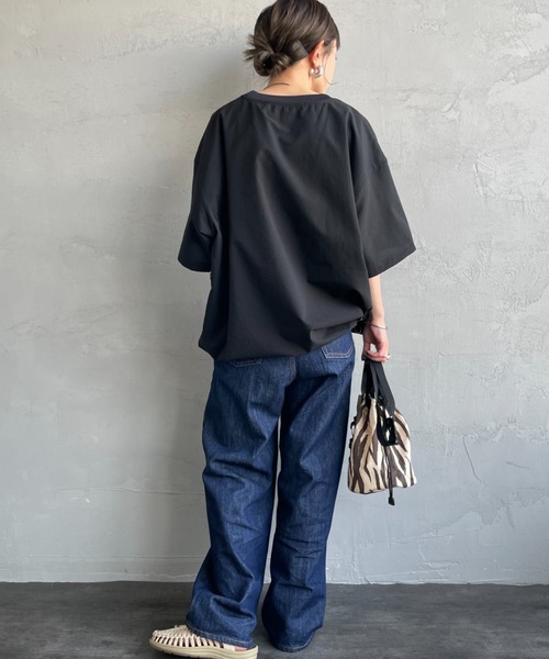 NANGA（ナンガ）の「[NANGA/ナンガ] DotAir ショートスリーブ ポケットTシャツ（Tシャツ/カットソー・レディース・ブルー/ブラック/ライトベージュ・M/L/XL）」の11枚目の写真