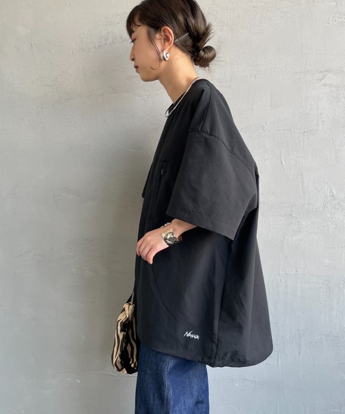 NANGA（ナンガ）の「[NANGA/ナンガ] DotAir ショートスリーブ ポケットTシャツ（Tシャツ/カットソー・レディース・ブルー/ブラック/ライトベージュ・M/L/XL）」の13枚目の写真