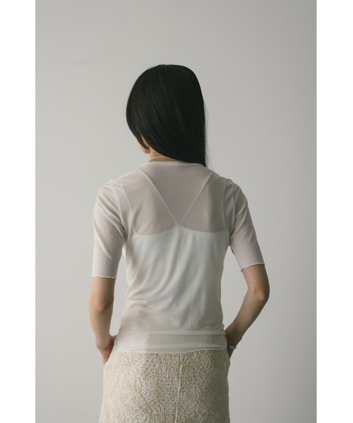 STYLEMIXER(スタイルミキサー)の「シアースキンT(Tシャツ/カットソー・レディース・ブルー/ブラック/ホワイト/ベージュ・FREE)」の16枚目の写真