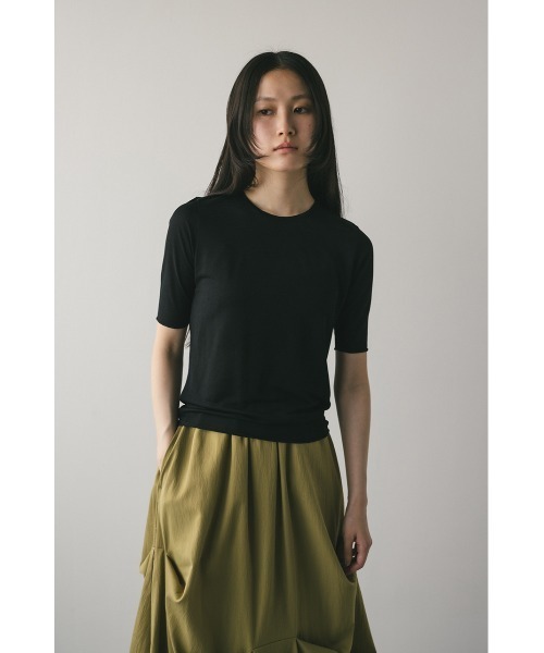STYLEMIXER(スタイルミキサー)の「シアースキンT(Tシャツ/カットソー・レディース・ブルー/ブラック/ホワイト/ベージュ・FREE)」の9枚目の写真
