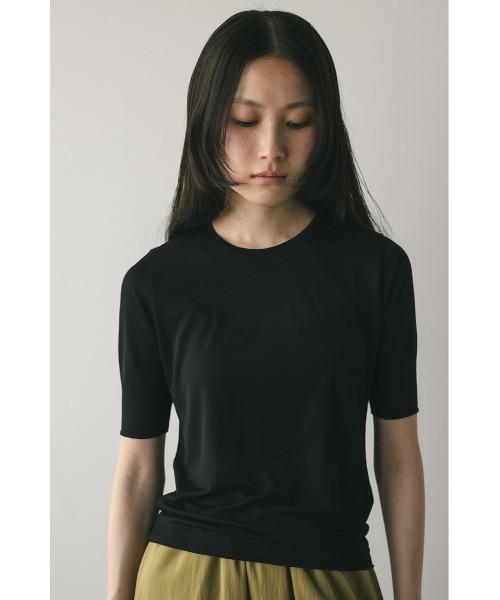 STYLEMIXER(スタイルミキサー)の「シアースキンT(Tシャツ/カットソー・レディース・ブルー/ブラック/ホワイト/ベージュ・FREE)」の7枚目の写真