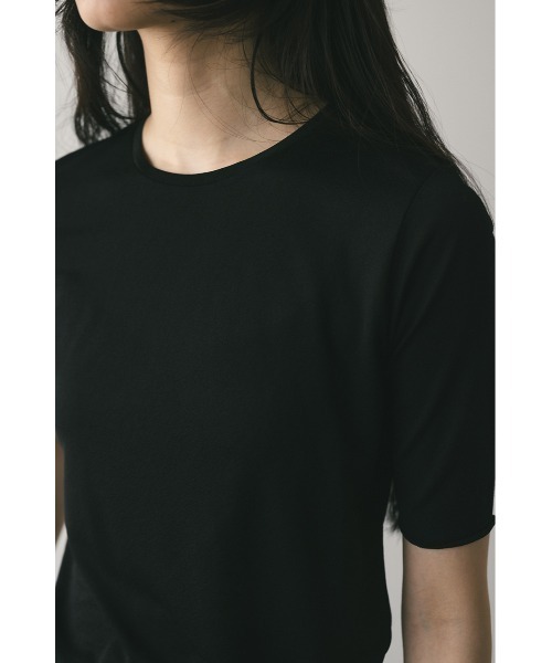 STYLEMIXER(スタイルミキサー)の「シアースキンT(Tシャツ/カットソー・レディース・ブルー/ブラック/ホワイト/ベージュ・FREE)」の5枚目の写真
