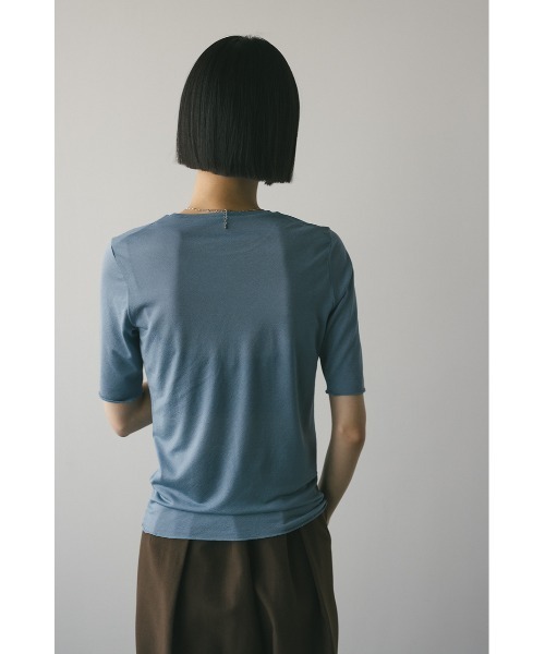 STYLEMIXER(スタイルミキサー)の「シアースキンT(Tシャツ/カットソー・レディース・ブルー/ブラック/ホワイト/ベージュ・FREE)」の22枚目の写真