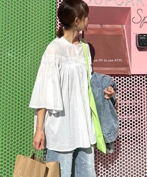 notch. | 【 notch. by KR 】ピンタックフレアブラウス(シャツ/ブラウス)