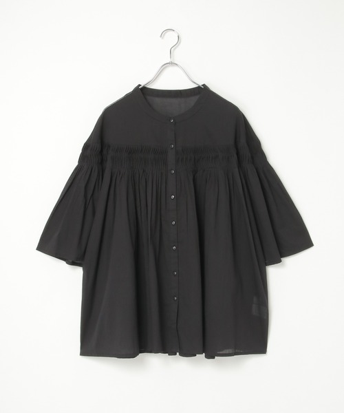 notch.（ノッチ）の「【 notch. by KR 】ピンタックフレアブラウス（シャツ/ブラウス・レディース・ブラック/ネイビー/チャコール/オフホワイト・M）」の20枚目の写真