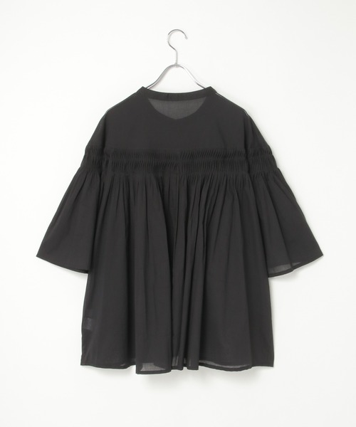 notch.（ノッチ）の「【 notch. by KR 】ピンタックフレアブラウス（シャツ/ブラウス・レディース・ブラック/ネイビー/チャコール/オフホワイト・M）」の19枚目の写真