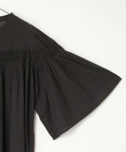 notch.（ノッチ）の「【 notch. by KR 】ピンタックフレアブラウス（シャツ/ブラウス・レディース・ブラック/ネイビー/チャコール/オフホワイト・M）」の16枚目の写真