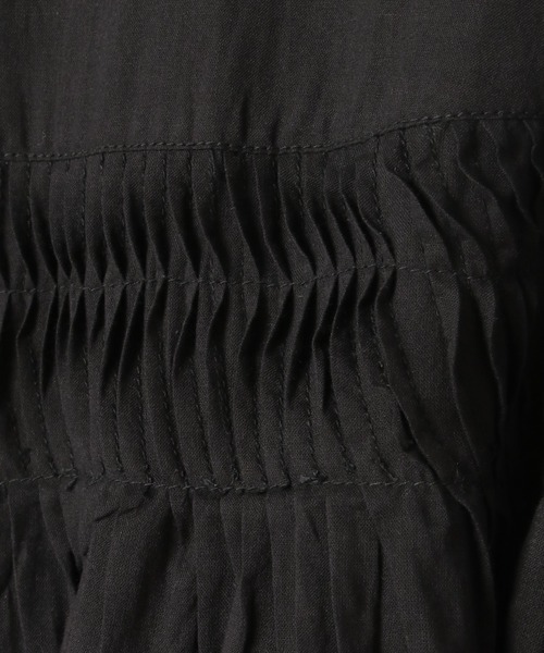 notch.（ノッチ）の「【 notch. by KR 】ピンタックフレアブラウス（シャツ/ブラウス・レディース・ブラック/ネイビー/チャコール/オフホワイト・M）」の15枚目の写真