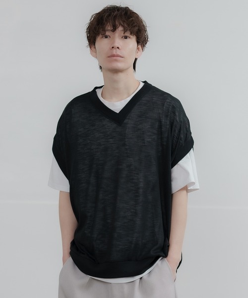 improves（インプローブス）の「ルーズシルエット シーシルーベスト（ベスト・メンズ・ホワイト/グリーン/ネイビー/ブラック・LARGE/MEDIUM）」の9枚目の写真
