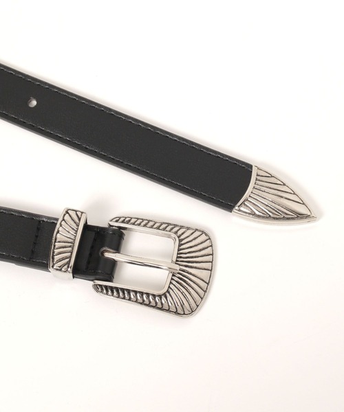 3.3 Field Trip （3.3フィールドトリップ）の「3.3Field Trip／ウエスタンベルト（ベルト・レディース・ブラック/ダークブラウン・0）」の4枚目の写真