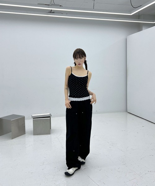 セール】【インナー / レイヤードコーデにおすすめ】 ドットシースルー