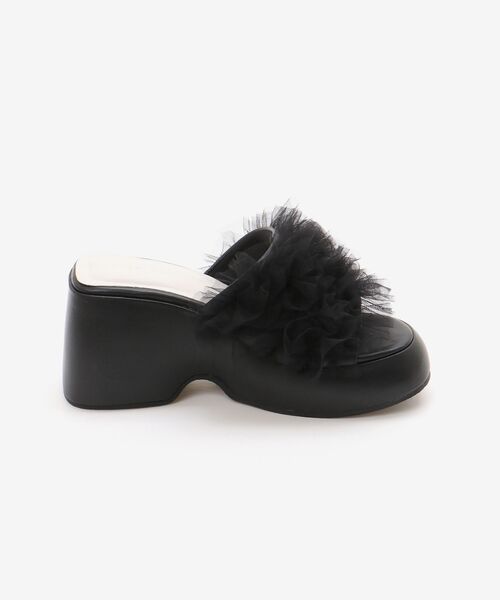 MAJESTIC LEGON(マジェスティックレゴン)の「ボリュームフリルサンダル(サンダル・レディース・ブラック/アイボリー/グレイッシュベージュ・SMALL/MEDIUM/LARGE/X-LARGE)」の14枚目の写真